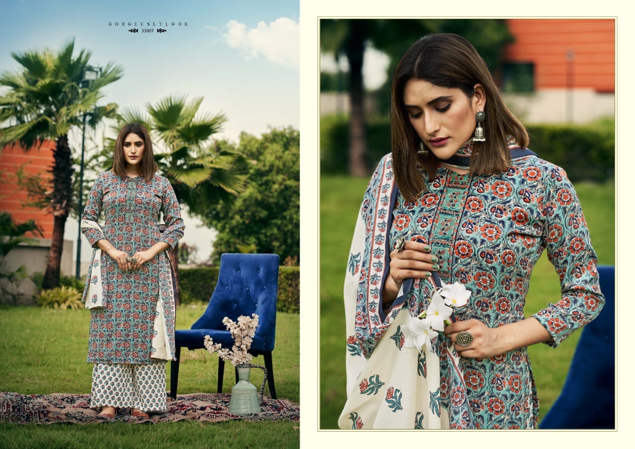 Rk Gold Rinaaz New Fancy Winter Casual Wear Designer Dress Material Collection